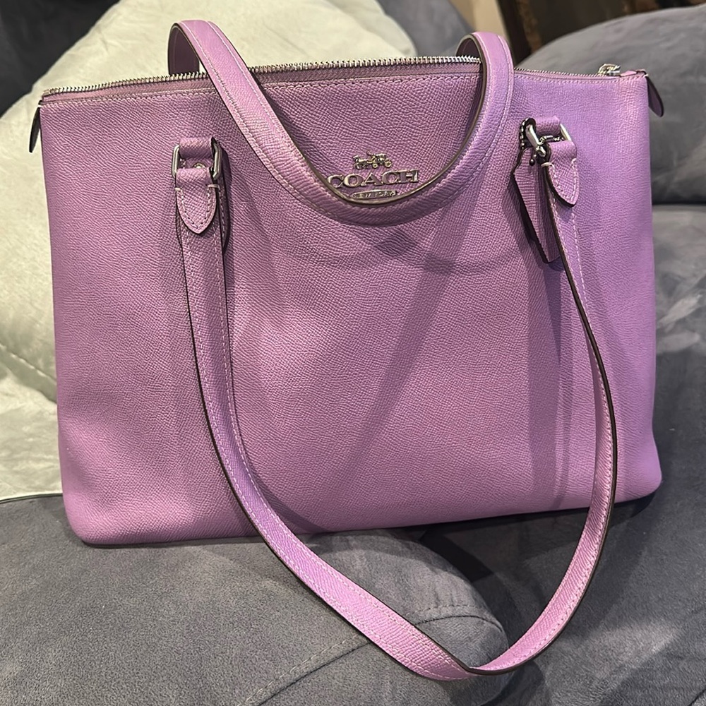 Coach Purple Tote Bag like new